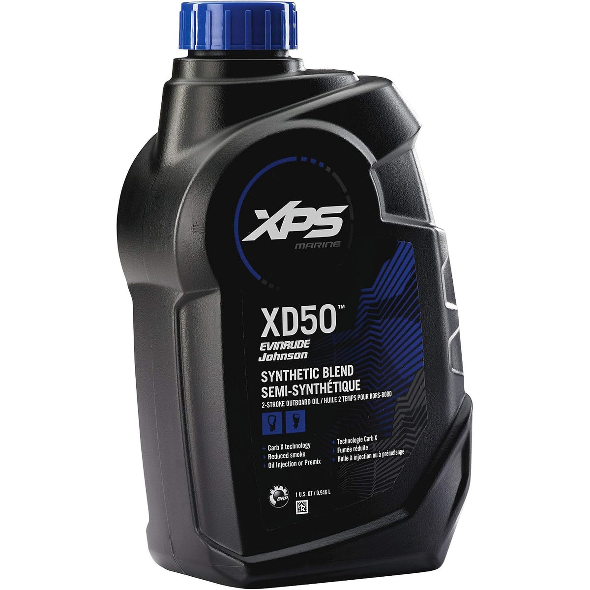 XPS Evinrude XD50 synthetic blend 2-stroke outboard oil 1 QT bottle, 779717