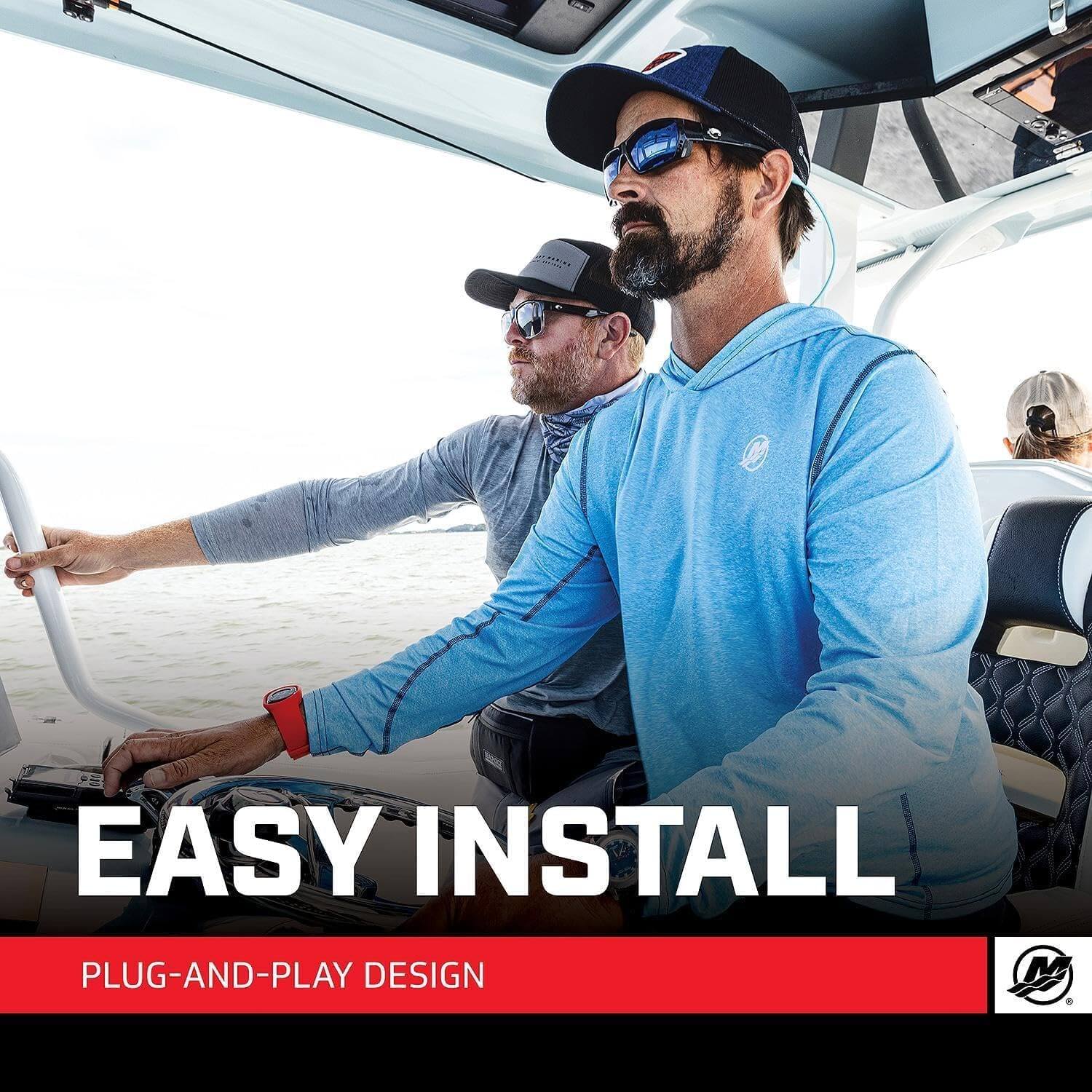 Mercury Marine SmartCraft Connect Mobile - Système de moteur de bateau connecté hors-bord pour 1 à 4 moteurs, montage sous le tableau de bord, avec application Mercury Marine, 8M0173129
