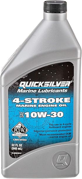 Quicksilver 10W-30 Oil Change Kit for Yamaha Outboard F150, 5 Liters oil bottle