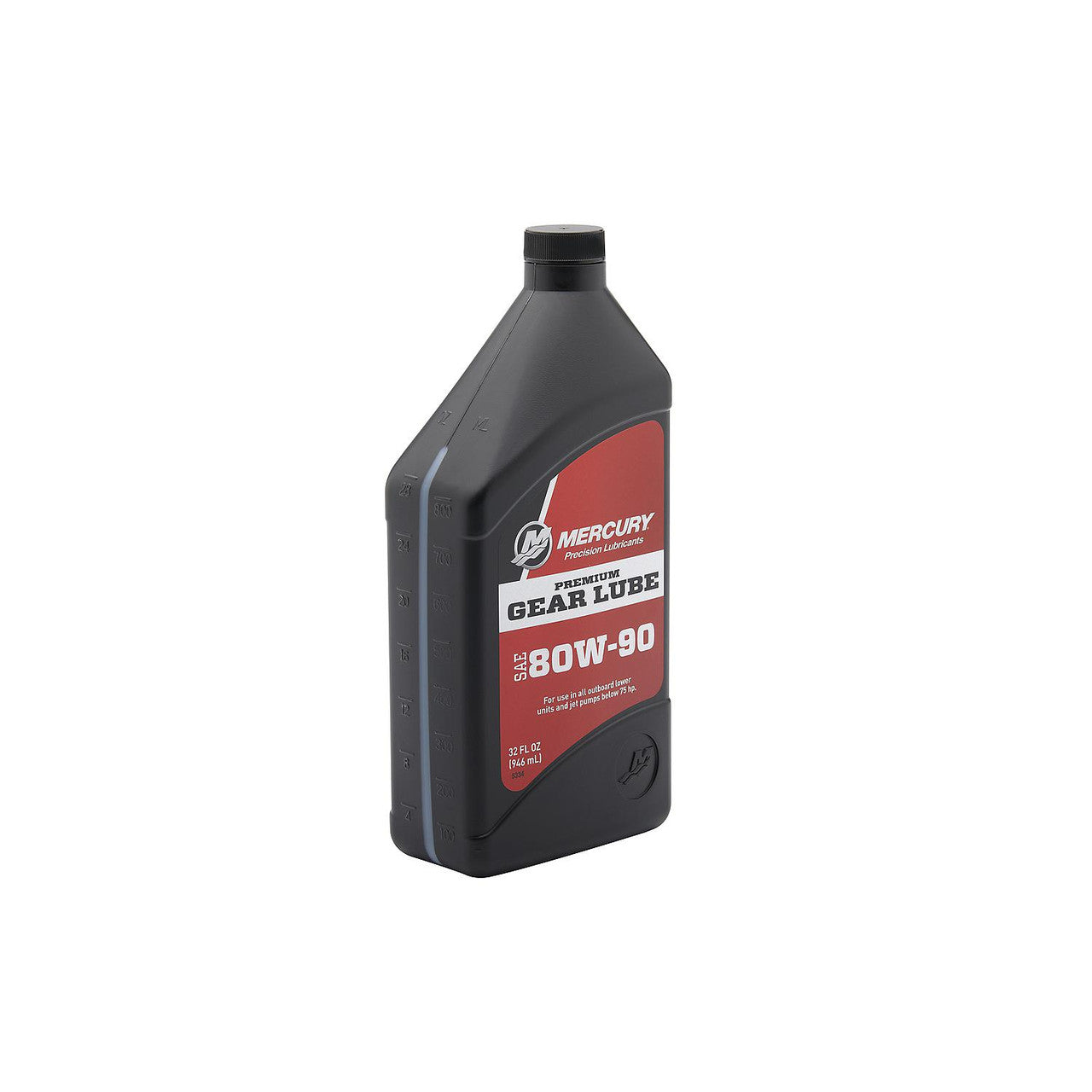 Mercury Marine 80W-90 Gear Lube 1L - Premium Lower Unit Oil for Outboards Under 75HP, 858058KC1