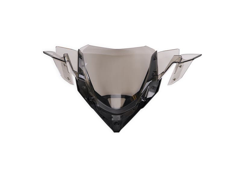 Ski-Doo Medium Windshield Kit for REV Gen4 smoke tinted front view