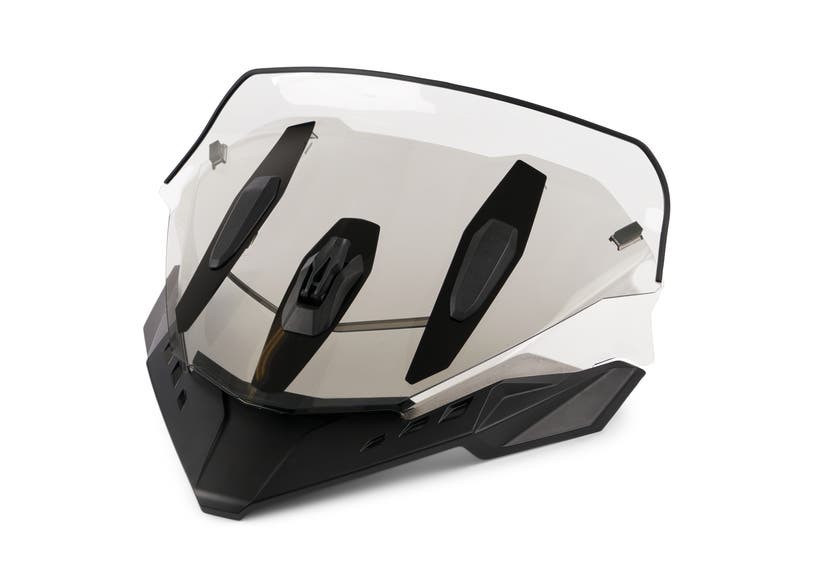 Pare-brise réglable Ski-Doo, position basse à moyenne, avec support - Fumé pour REV Gen4