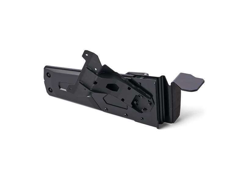 Ski-Doo Chain Saw Holder 860202979, black steel mounting bracket
