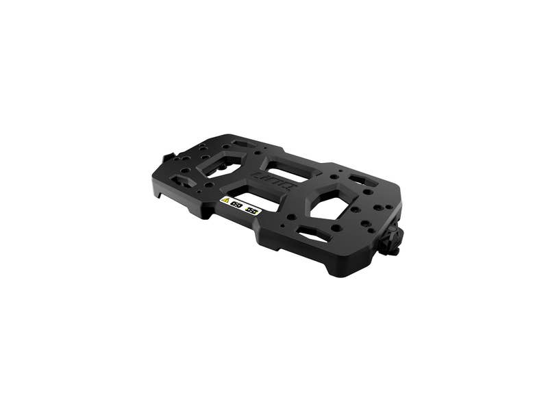 Ski-Doo LinQ Universal Rack black mounting platform angled view 860202357