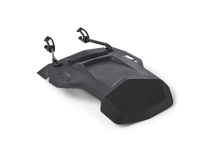 Ski-Doo LinQ lightweight snowflap extension black mudguard for REV Gen4 Gen5 short tunnel, 860202393