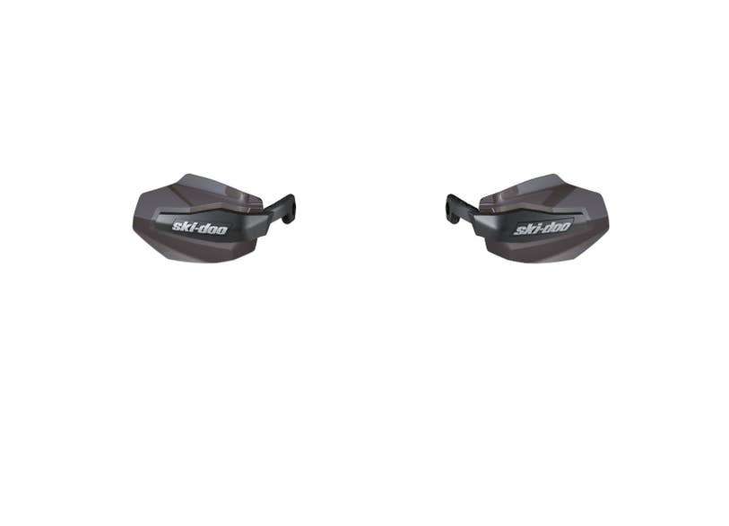 Ski-Doo Dark Smoke handguards pair, snowmobile hand protection, part 860202474
