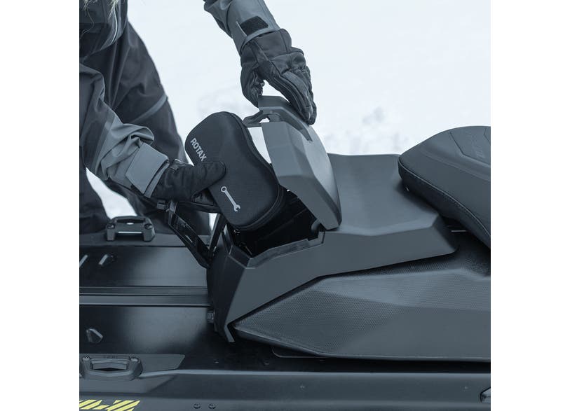 Ski-Doo LinQ Deep Snow Seat Box in Black, 860202668