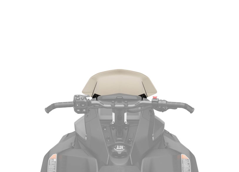 Ski-Doo Low Windshield 860202850 on a REV Gen5, side view