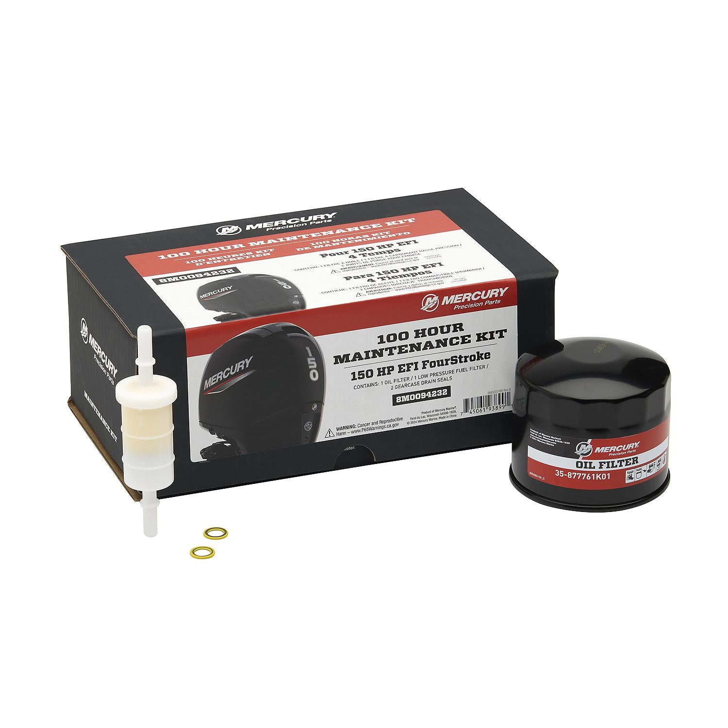 Mercury Marine 100 Hour Maintenance Kit for 150HP EFI Four Stroke Outboard - 8M0094232