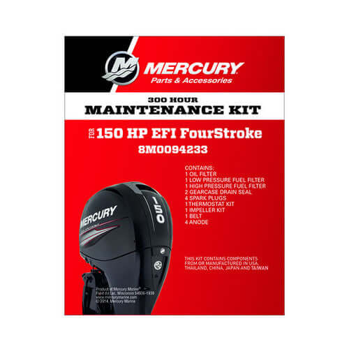 Mercury Marine OEM 300 Hour Maintenance Kit for 150HP EFI Four Stroke Outboard