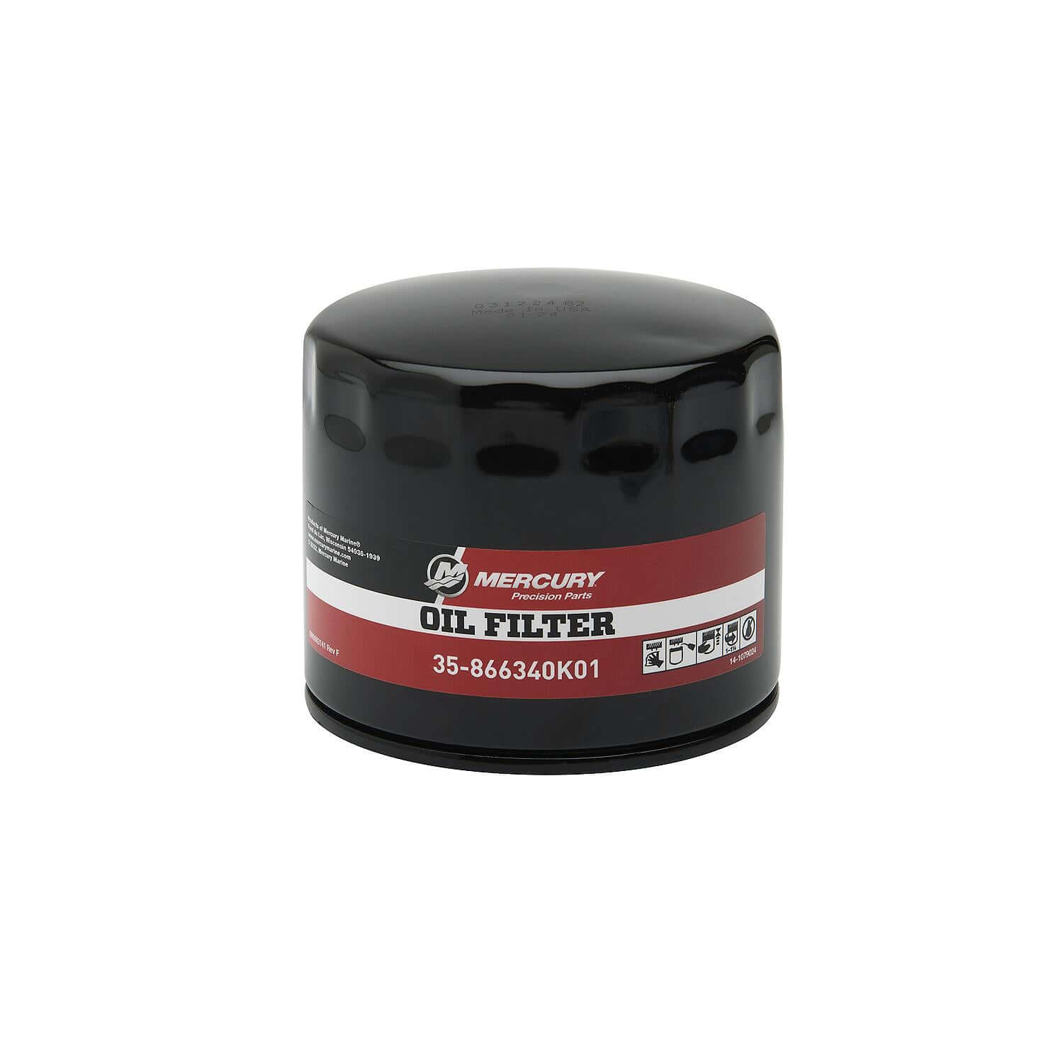Mercury Marine oil filter 35-866340K01 for 4.3L 5.0L 5.7L MPI service kit