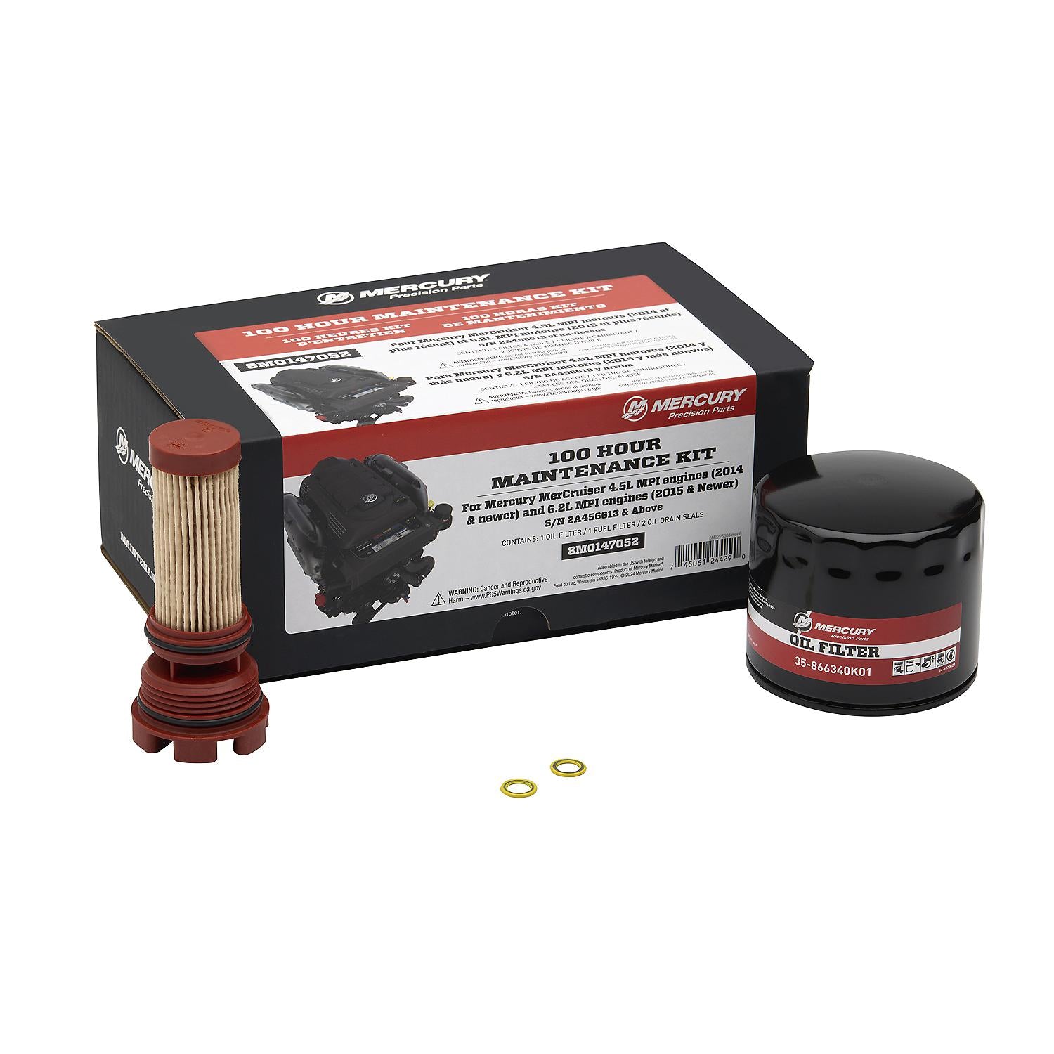 Mercury Marine 100 Hour Service Kit 4.5L & 6.2L 2014 and Newer - 8M0147052