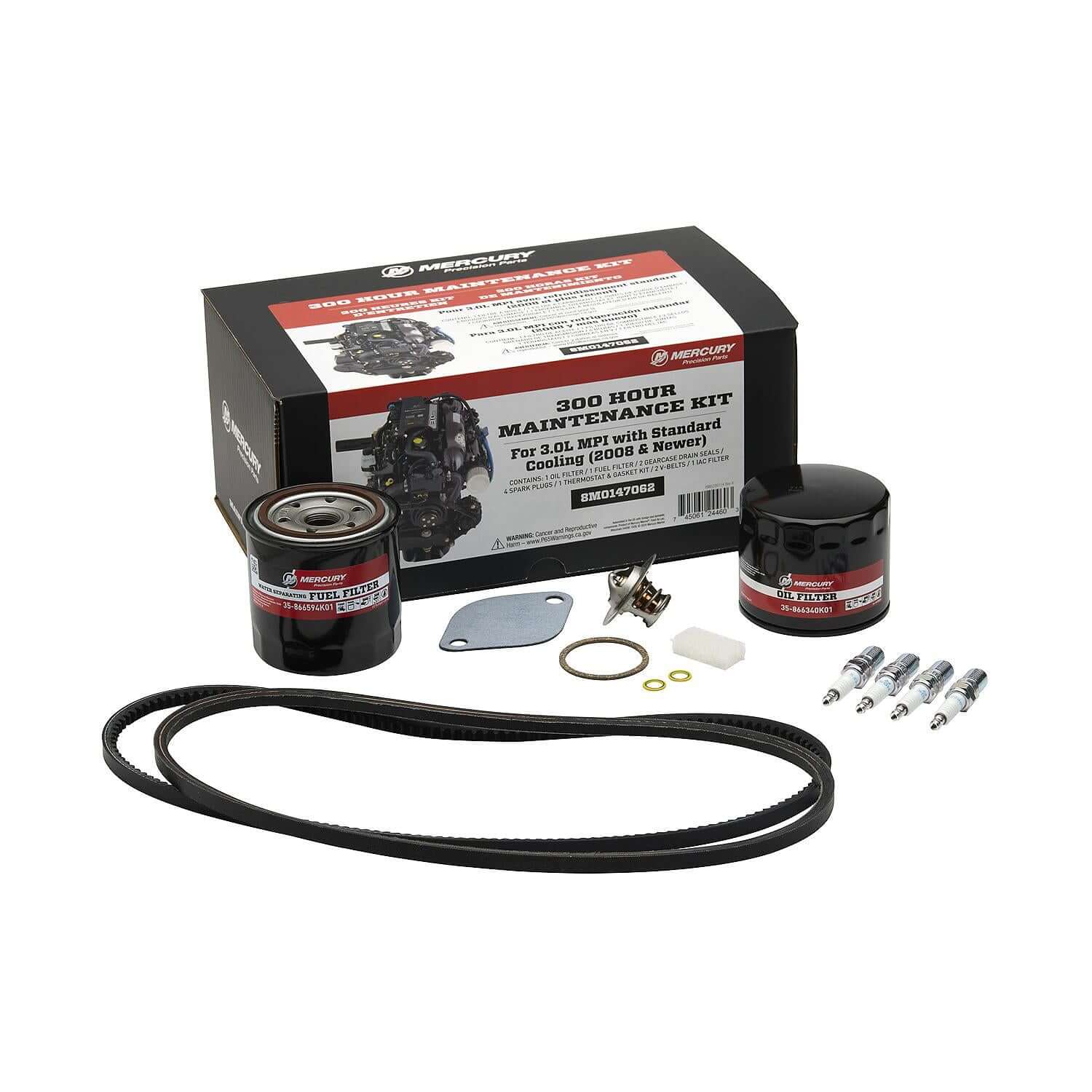meamerry オーダー受付 Mercury MerCruiser 3.0L MPI Engine 300 Hour Maintenance Kit