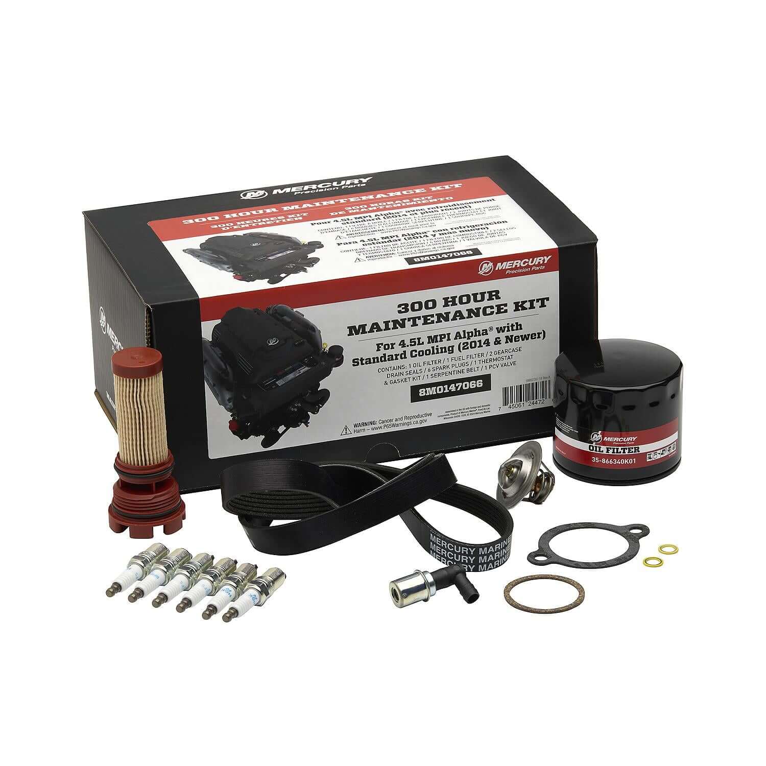 meamerry オーダー受付 Mercury MerCruiser 4.3L MPI Sterndrive 300hr Maintenance Kit