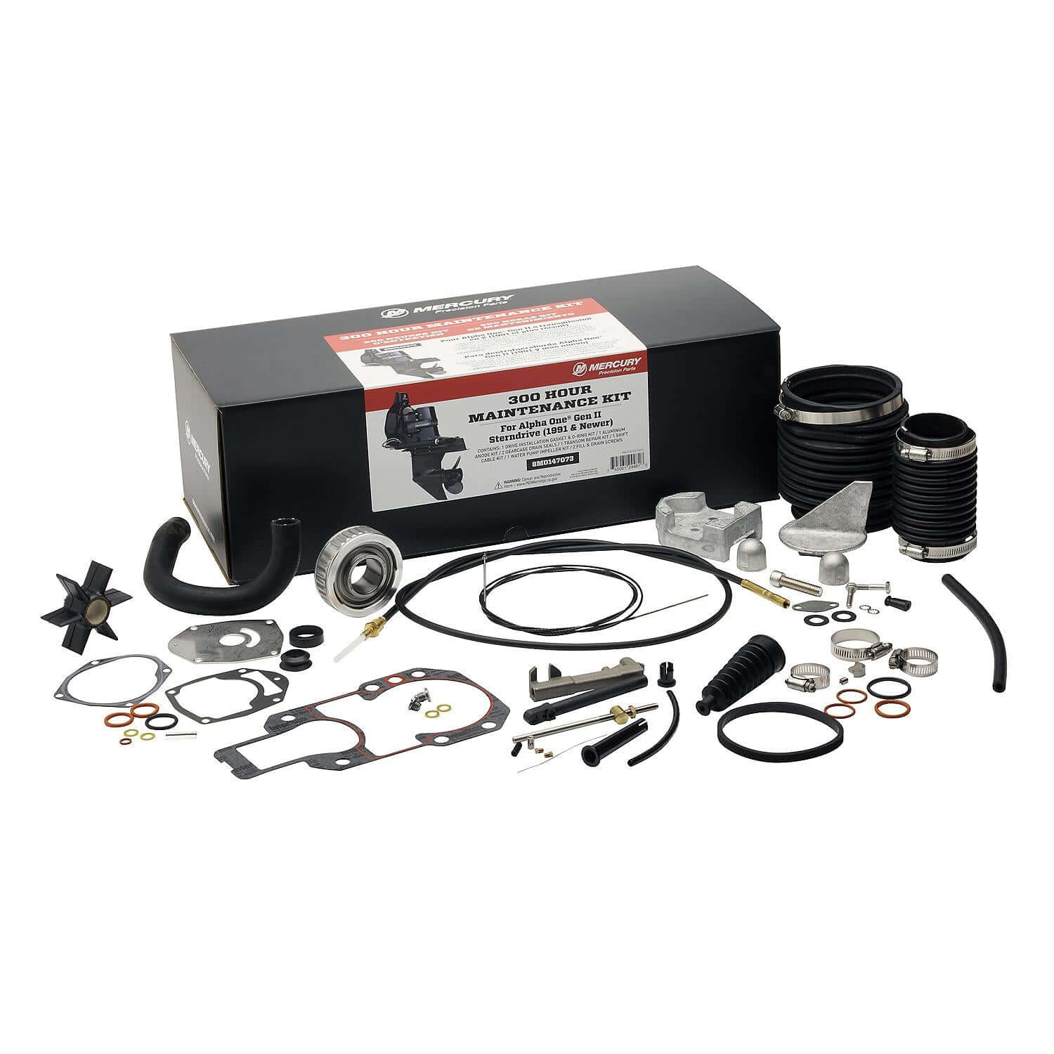 888756K01 Mercury Aluminum Anode Kit, 1991+ Alpha One Gen II