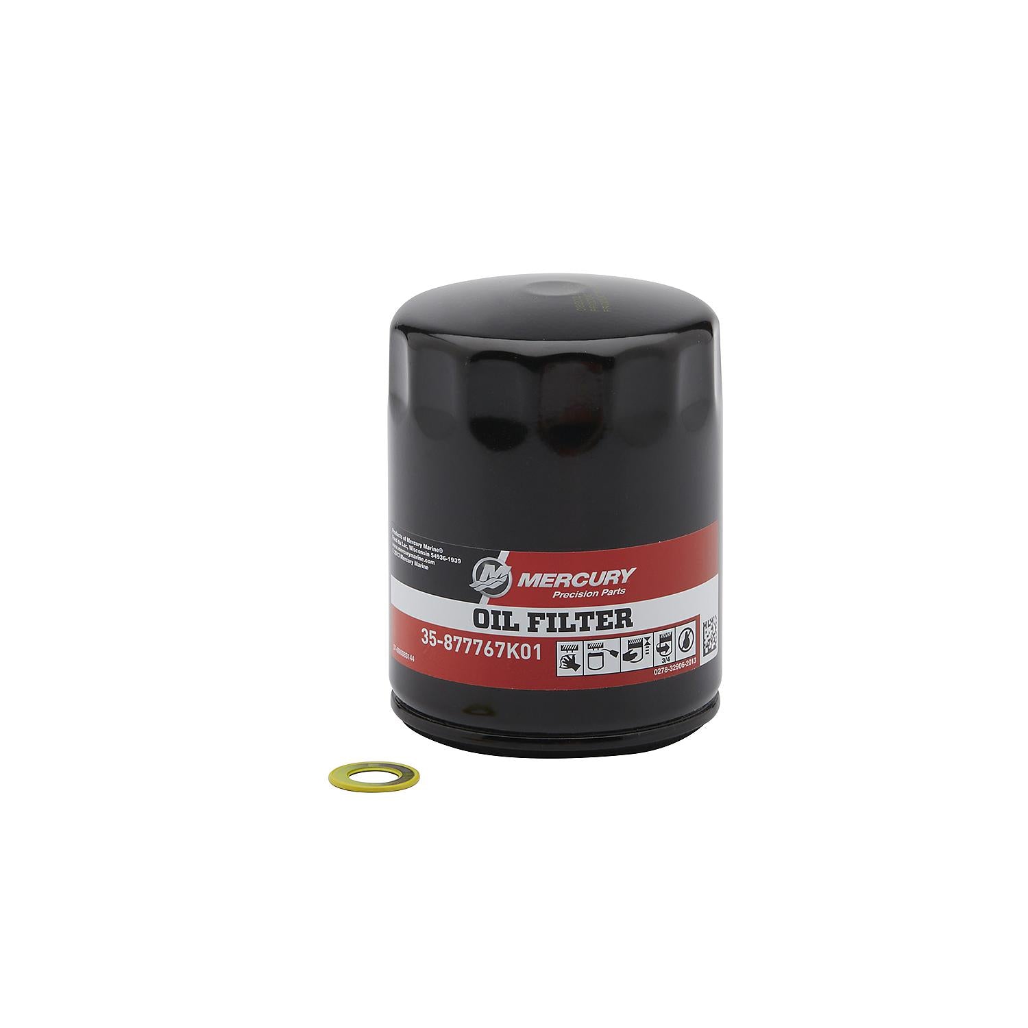 Kit de vidange d'huile Mercury Marine 25W-40 L4 VERADO 150-200 SAE pour moteur hors-bord 4 temps - 8M0188358