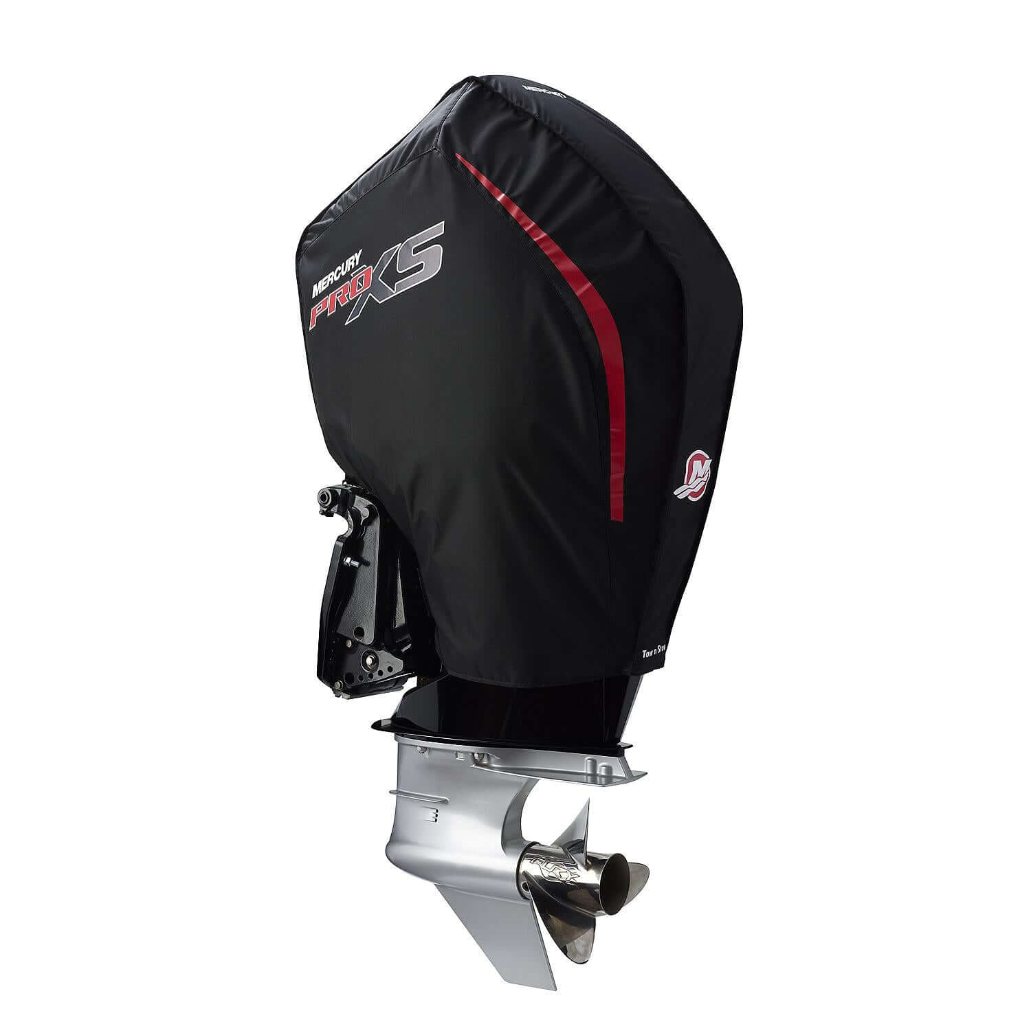 Mercury Marine Tow N Stow Outboard Cover for V8 200-300hp Pro XS Engines, Black, 8M0221499