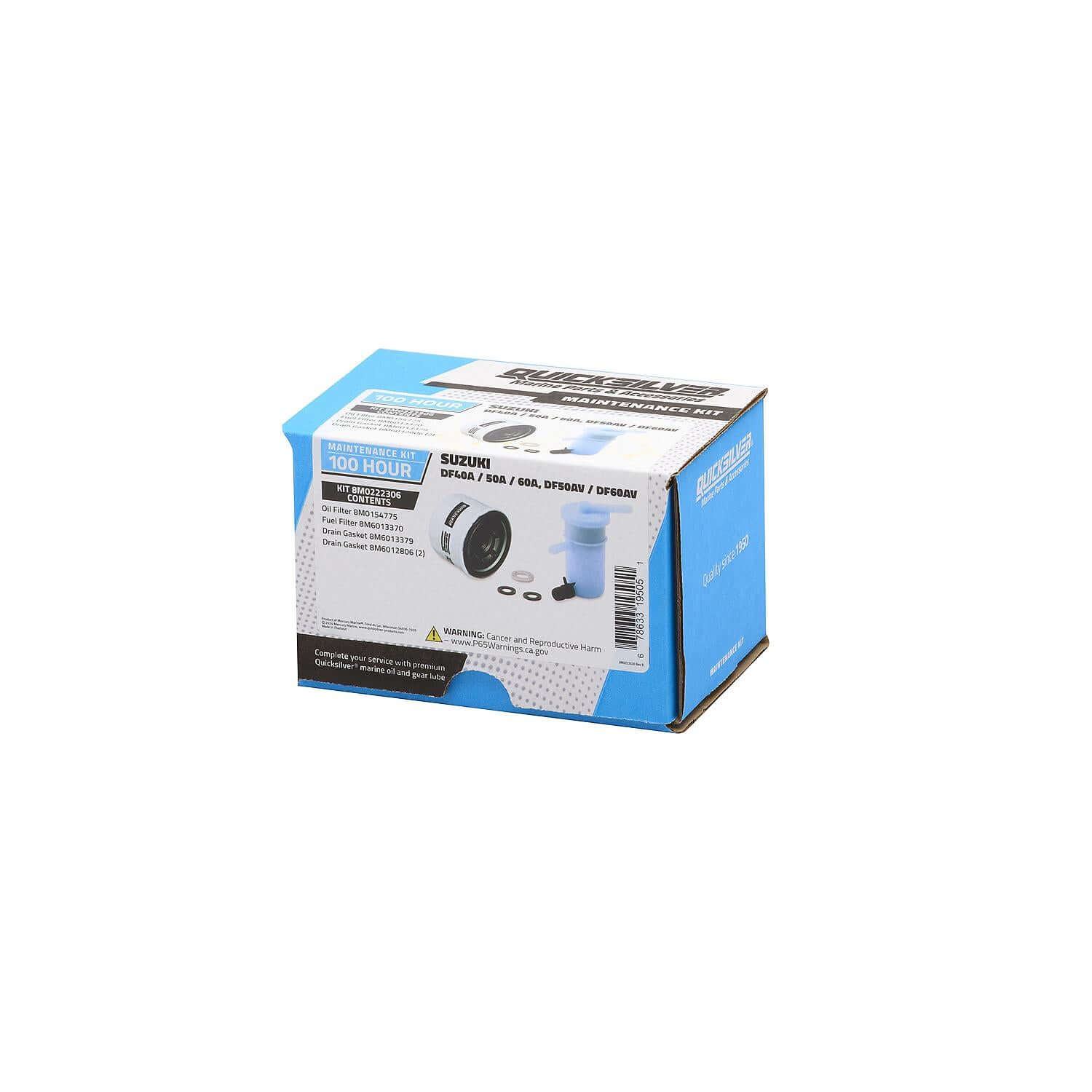 Quicksilver 100 Hour Maintenance Kit Suzuki DF40A-60A/DF50AV/DF60AV, 8M0222306 - 8M0222306