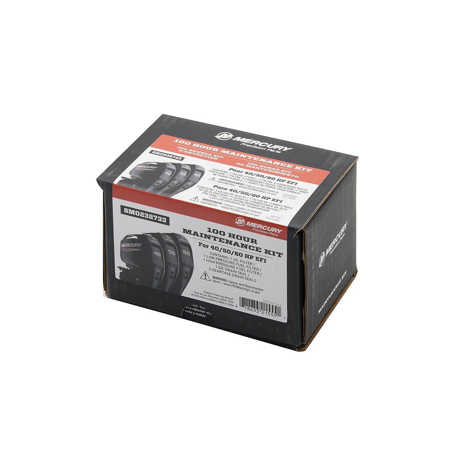 Mercury Marine 100 Hour Maintenance Kit for 40, 50, 60hp EFI Outboards - 8M0232733