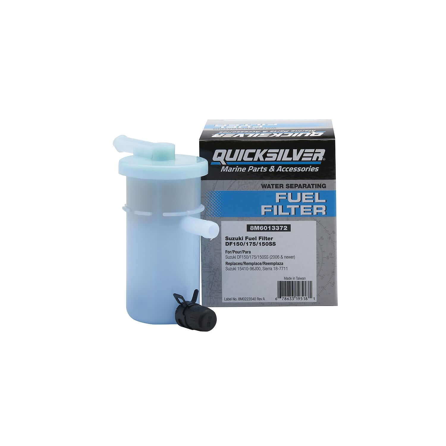 Quicksilver 8M6013372 Fuel Filter for Select Suzuki DF150/175/150SS Outboards