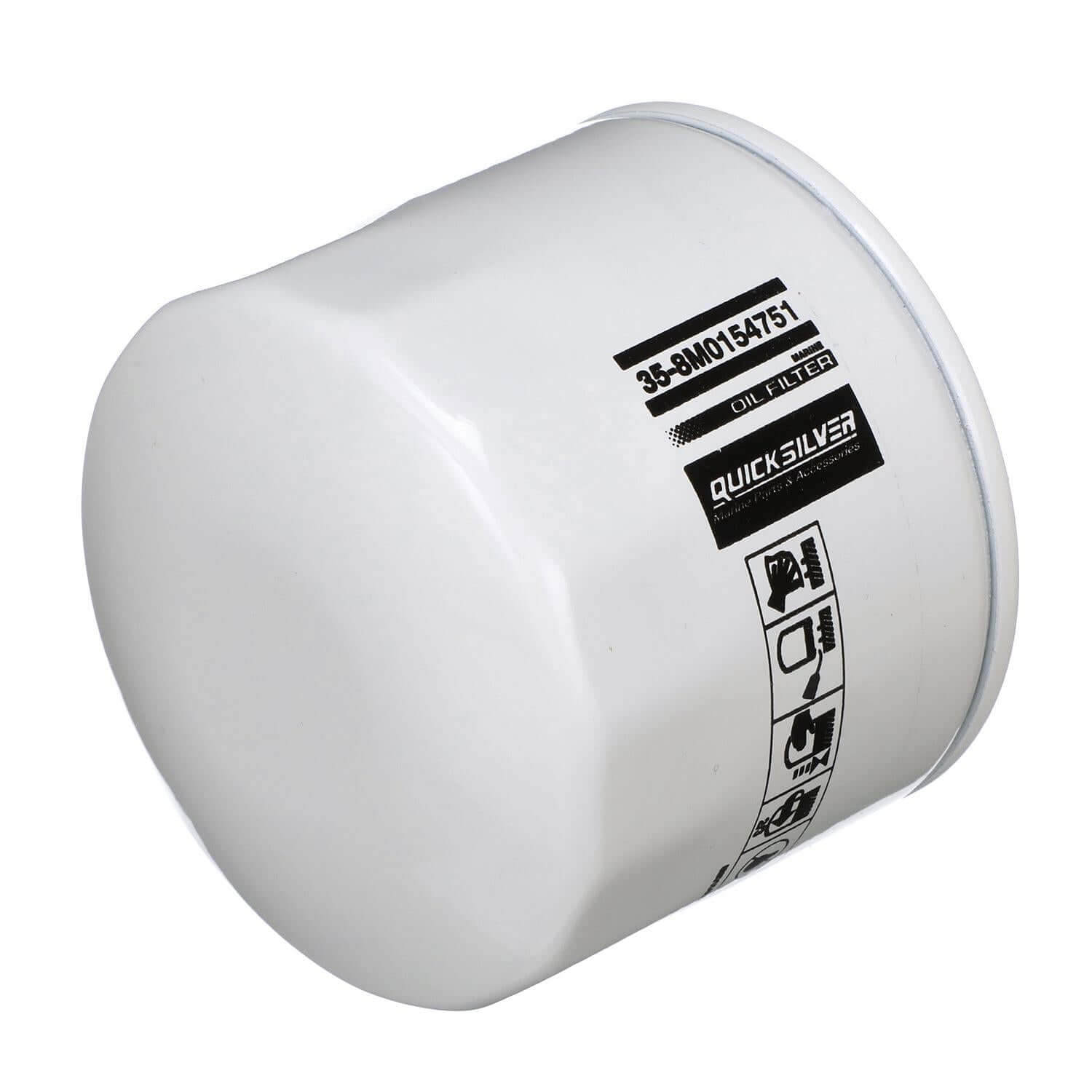 Quicksilver 8M0154751 20 Micron Oil Filter for Various Marine Engines