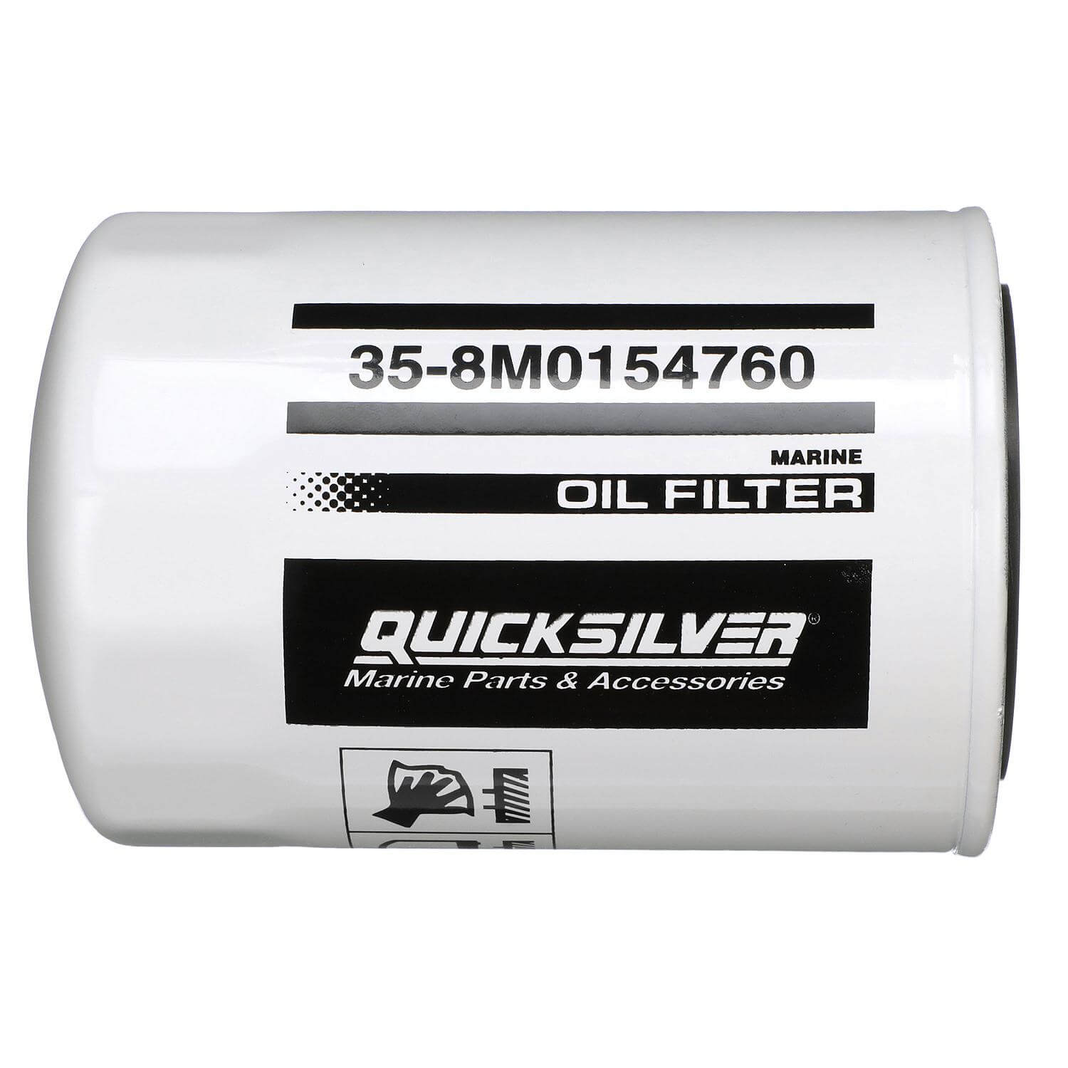 Quicksilver 8M0154760 20 Micron Oil Filter for Various Marine Engines