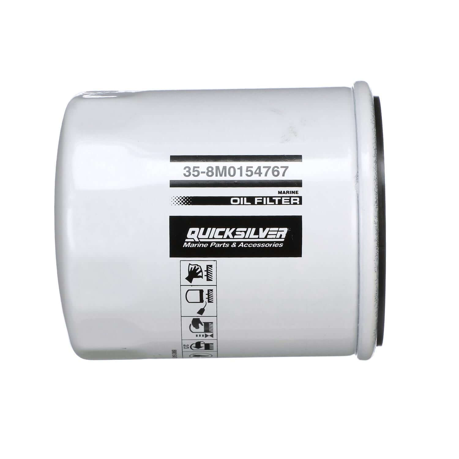 Quicksilver 8M0154767 20 Micron Oil Filter for Various Marine Engines