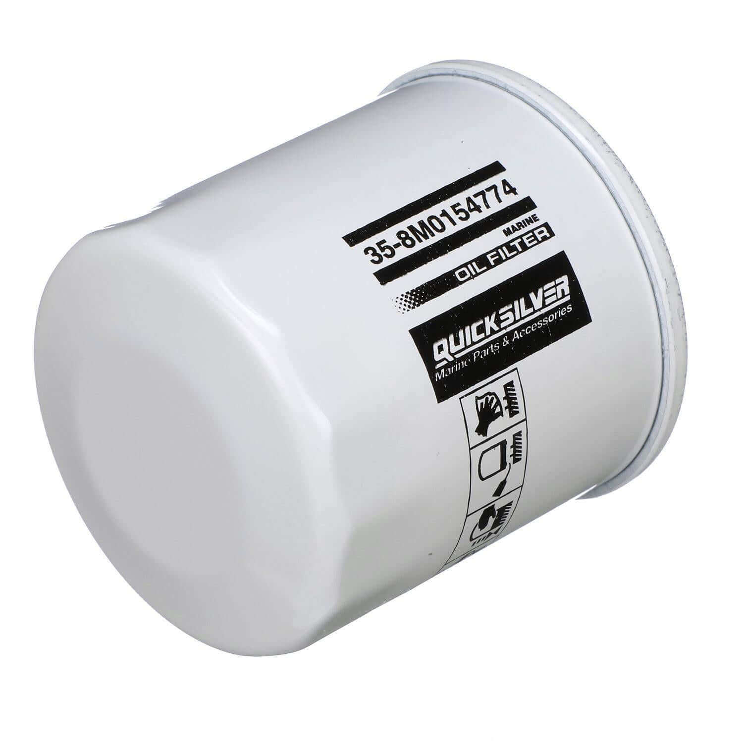 Quicksilver 8M0154774 20 Micron Oil Filter for Various Marine Engines