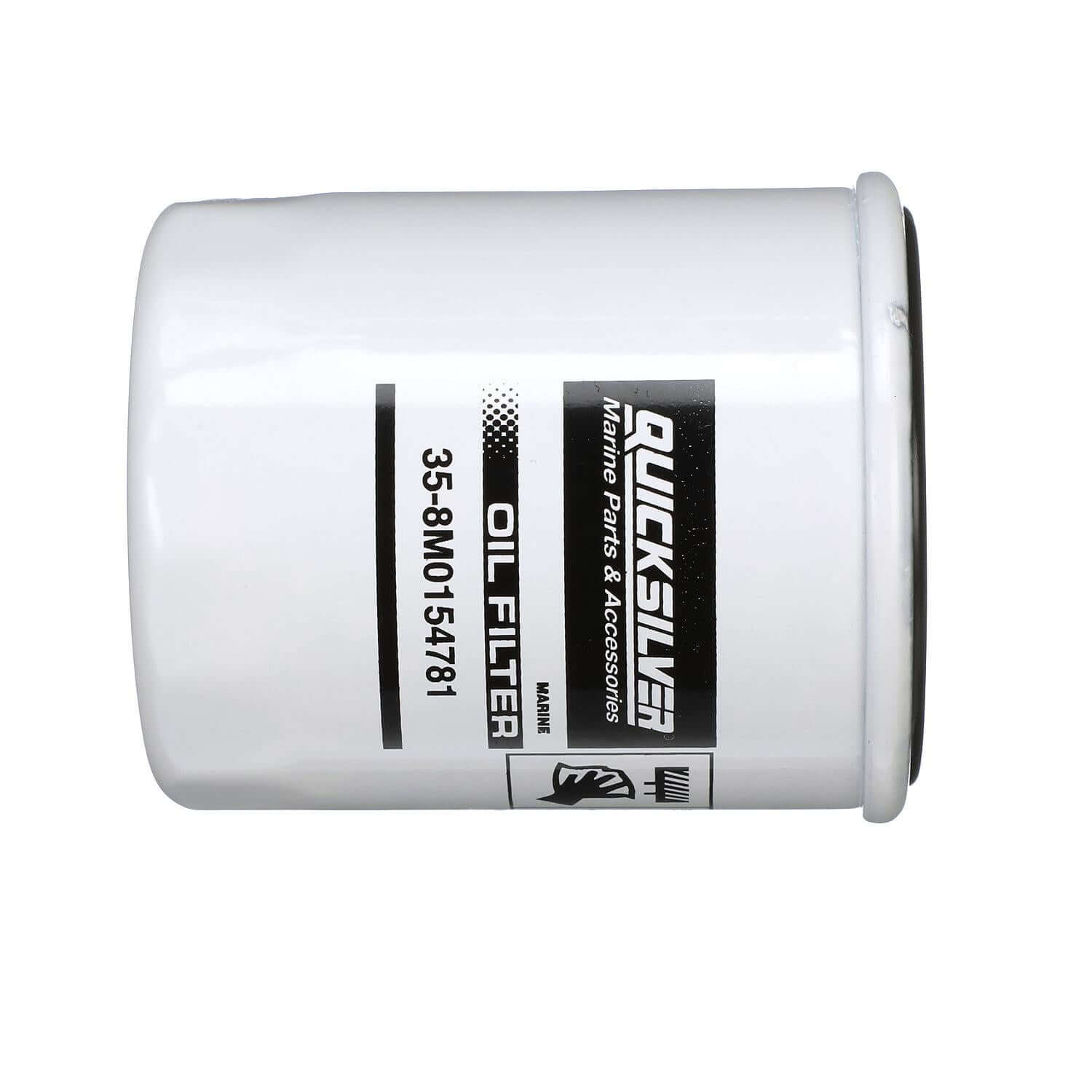 Quicksilver 8M0154781 20 Micron Oil Filter for Select Johnson and Evinrude 90-115hp and Select Suzuki 70-115hp