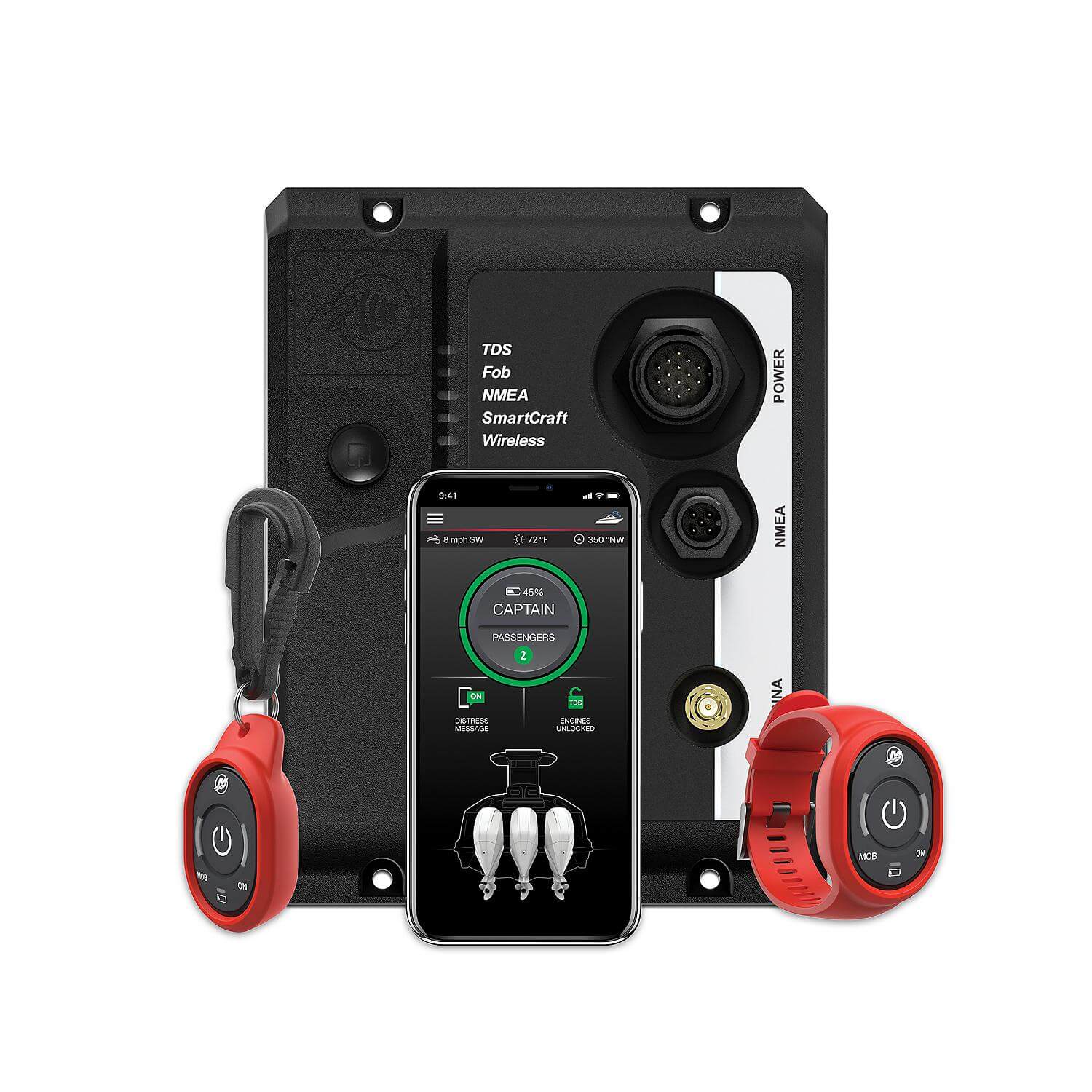 Marine Safety and Security System Kit, Mercury SmartCraft Engines, Triple Engines, 8M6007937 - 8M6007937