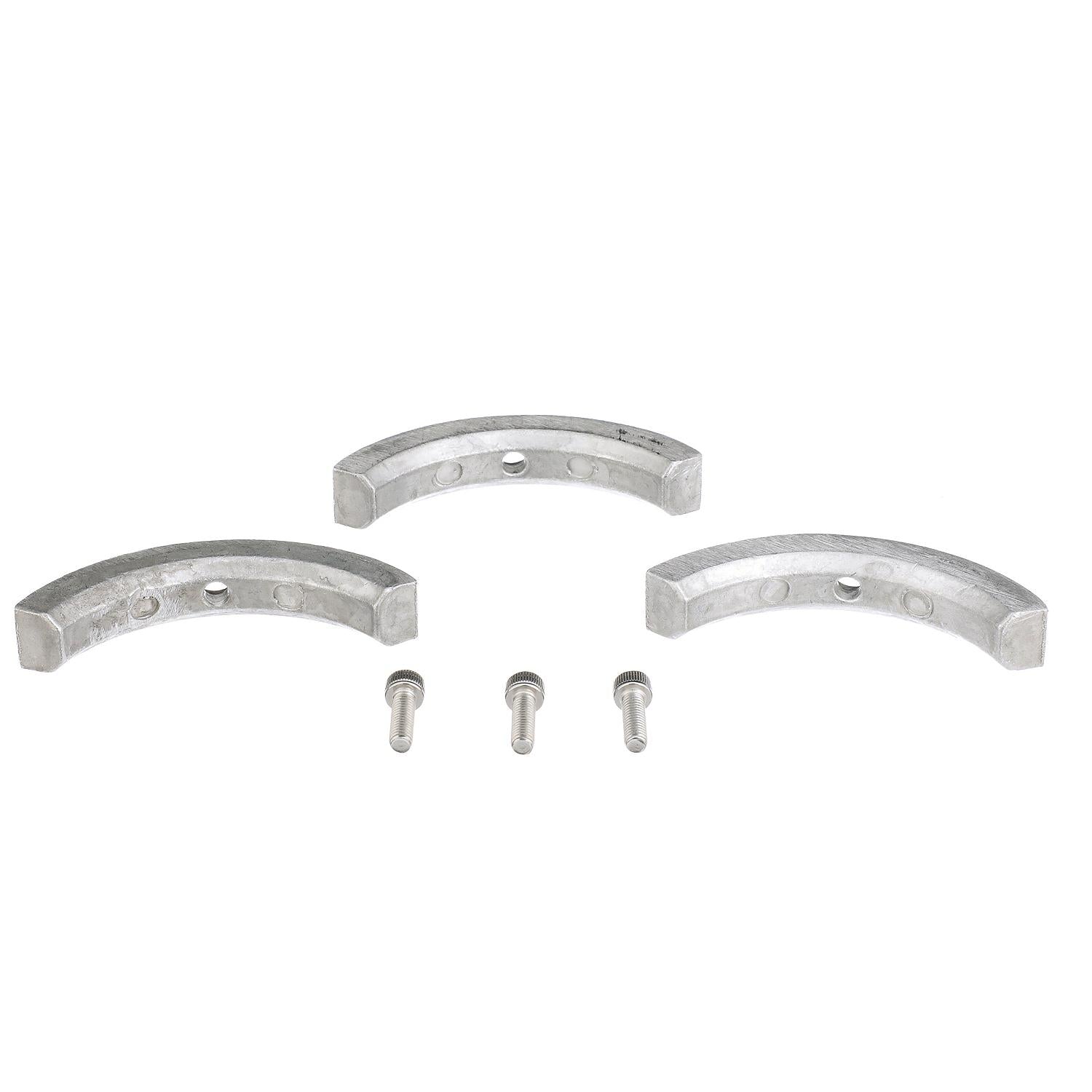 Quicksilver 8M6008002 Aluminum Anode 3-Piece Kit for Volvo Sterndrives - 8M6008002