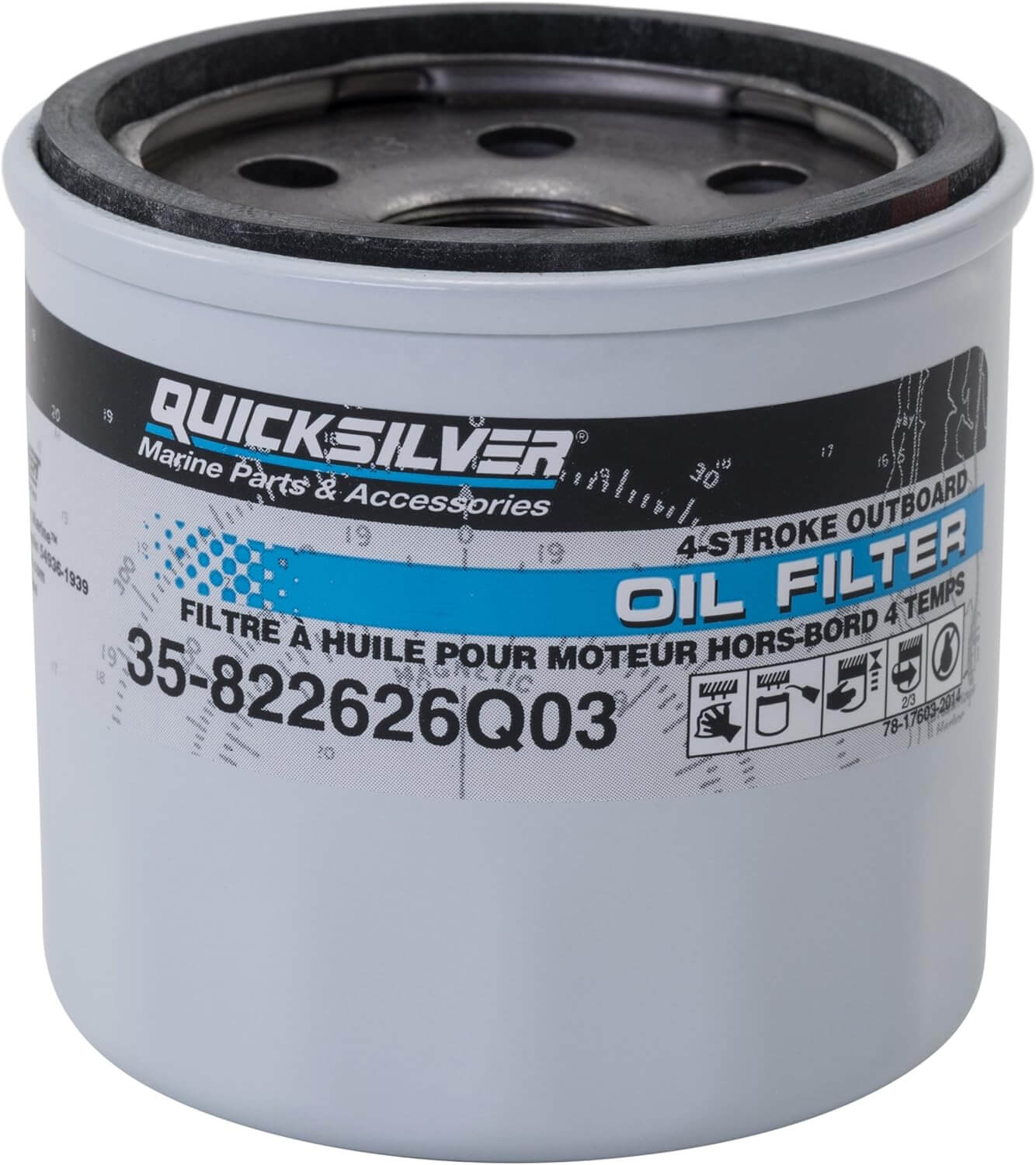 Quicksilver Oil Filter - Mercury & Mariner Outboards Oil Filter 822626Q03 - Mercury & Mariner Outboards