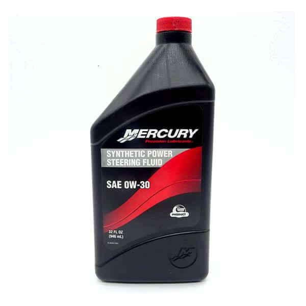 Mercury Marine SAE 0W-30 Synthetic Power Steering Fluid 32 oz - Verado JPO Zeus Drive Systems, 92-858077K01