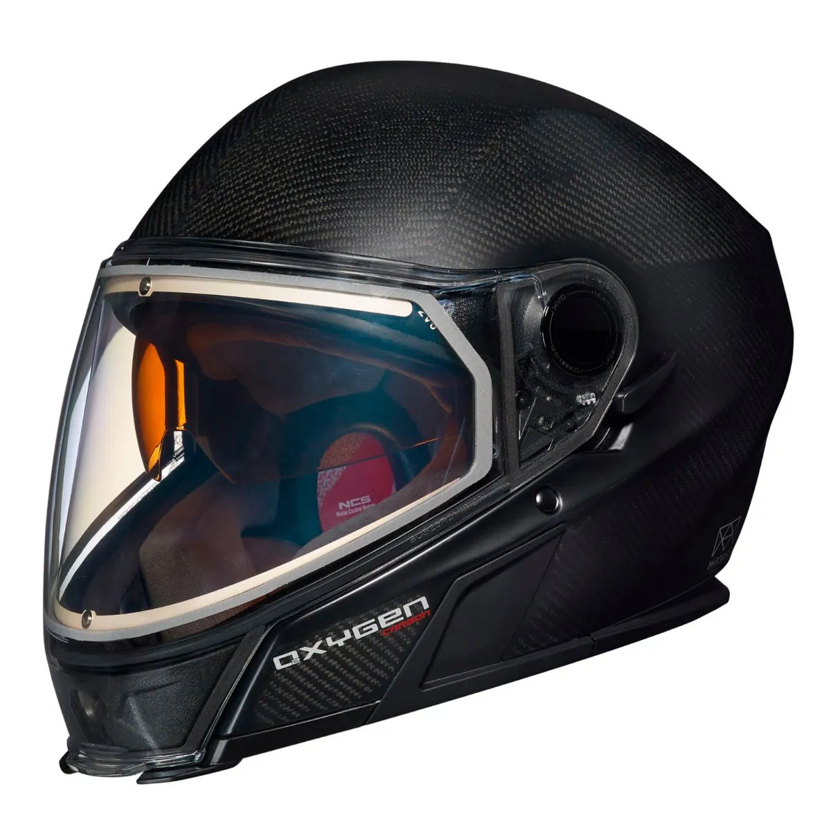 Ski-Doo Oxygen Carbon Heated Helmet with Electric Visor (DOT)