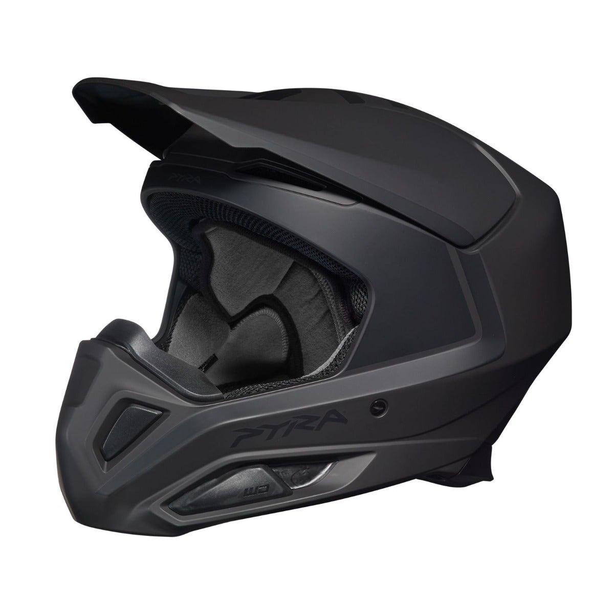 Ski-Doo Pyra Ultra-Light Helmet 929041 in Charcoal Grey, front three-quarter view