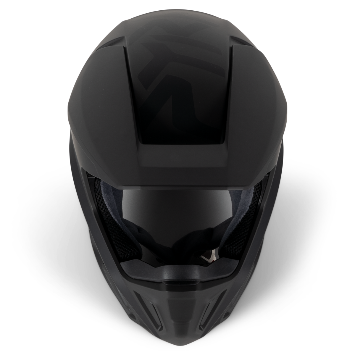 Ski-Doo Pyra Ultra-Light Helmet 929041 in Charcoal Grey, top view