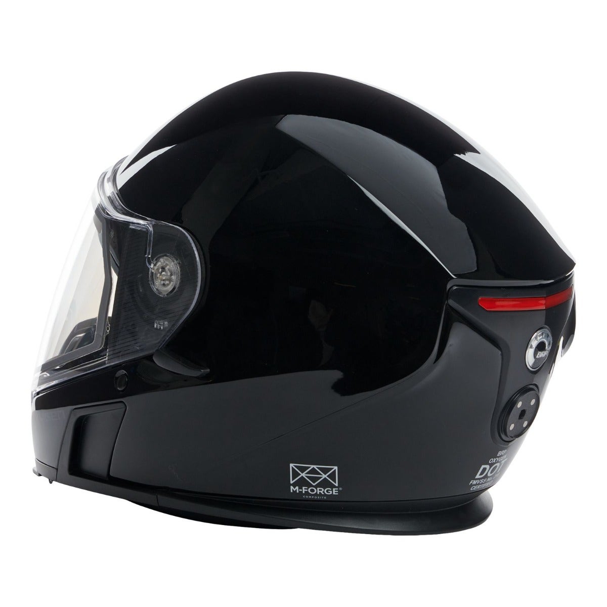 Ski-Doo Oxygen Flow Heated Helmet 929087 in Black, rear view