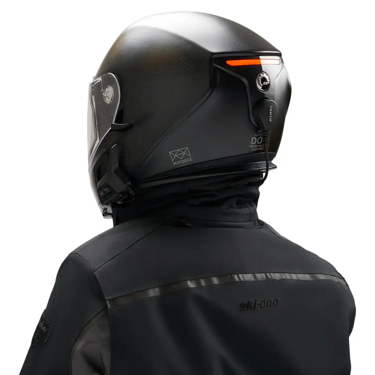 Ski-Doo Oxygen Flow Carbon Heated Helmet with Electric Visor (DOT)