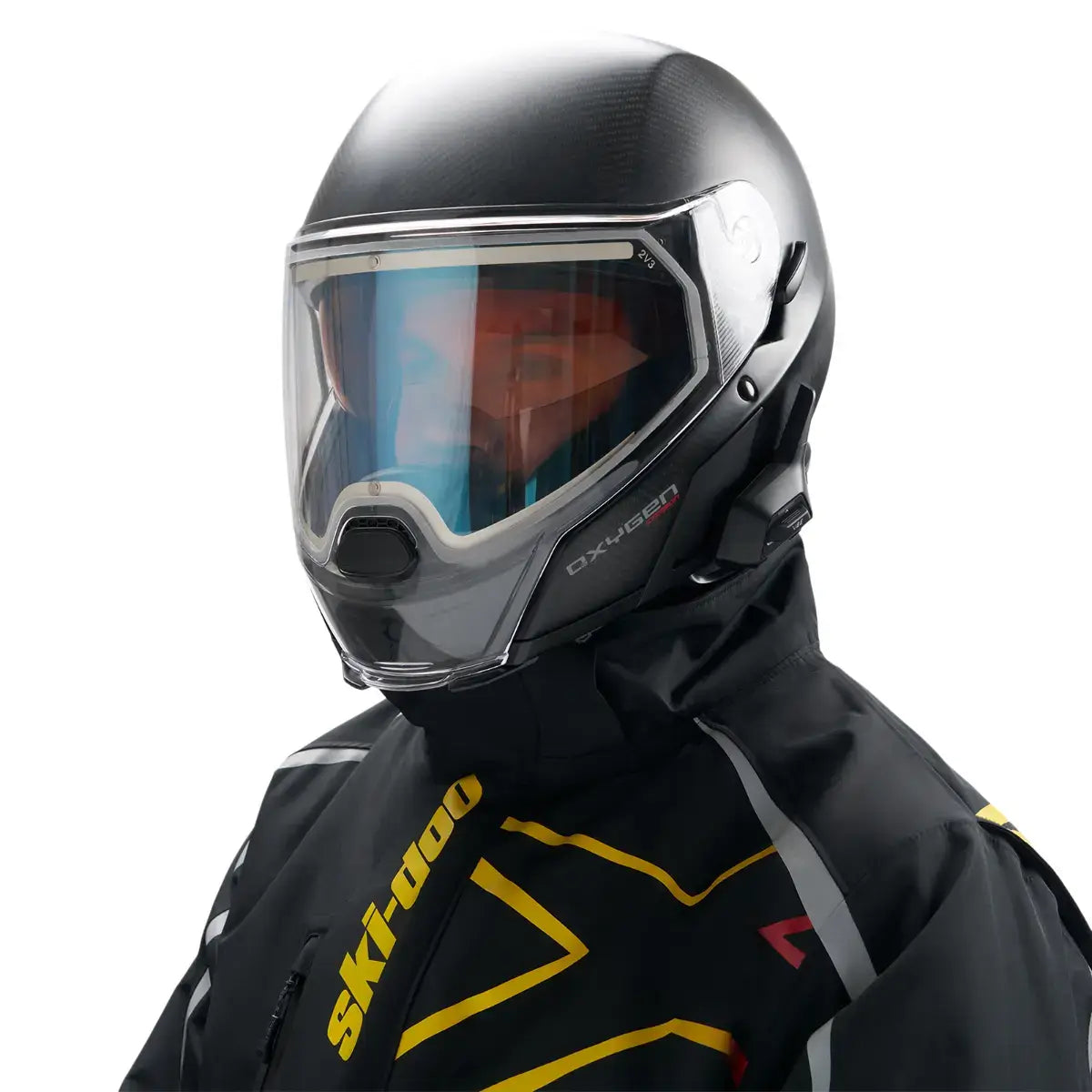 Ski-Doo Oxygen Flow Carbon Heated Helmet with Electric Visor (DOT)