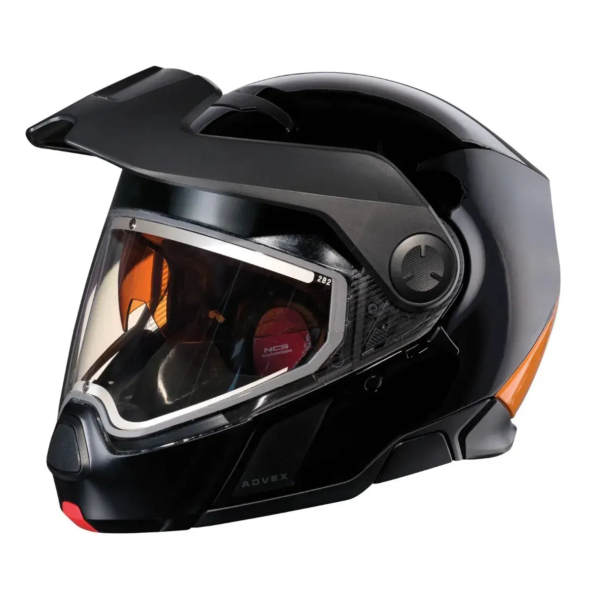 Ski-Doo Advex Sport Heated Helmet with Electric Visor (DOT/ECE) - Orange