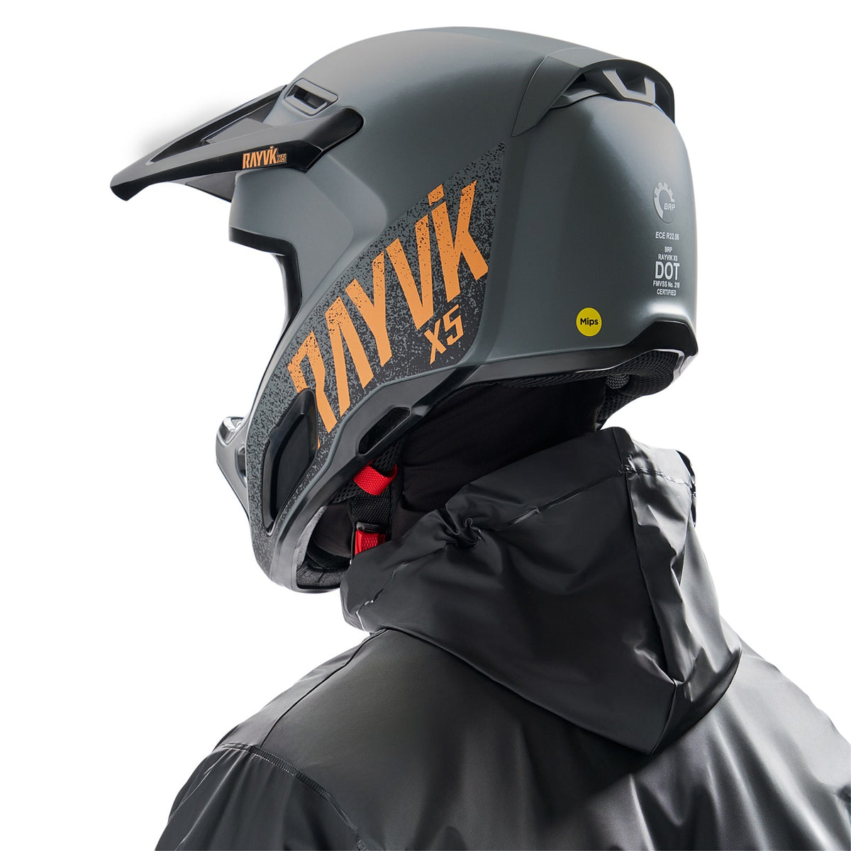 Ski-Doo Unisex Rayvik X5 Mips Helmet (DOT & ECE) - Orange 3XL