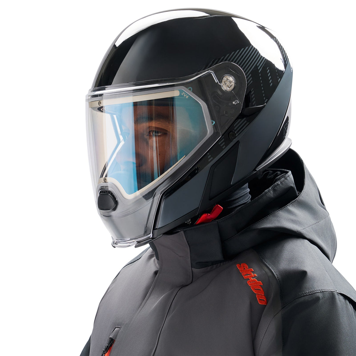 Ski-Doo Unisex Oxygen Flow Helmet (DOT) in Grey, 929187