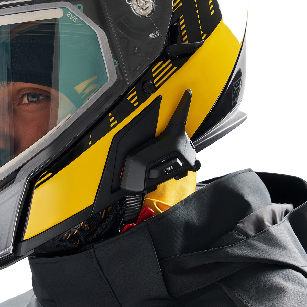 Ski-Doo Unisex Oxygen Flow Helmet (DOT) in Yellow 929187, alternate view 4