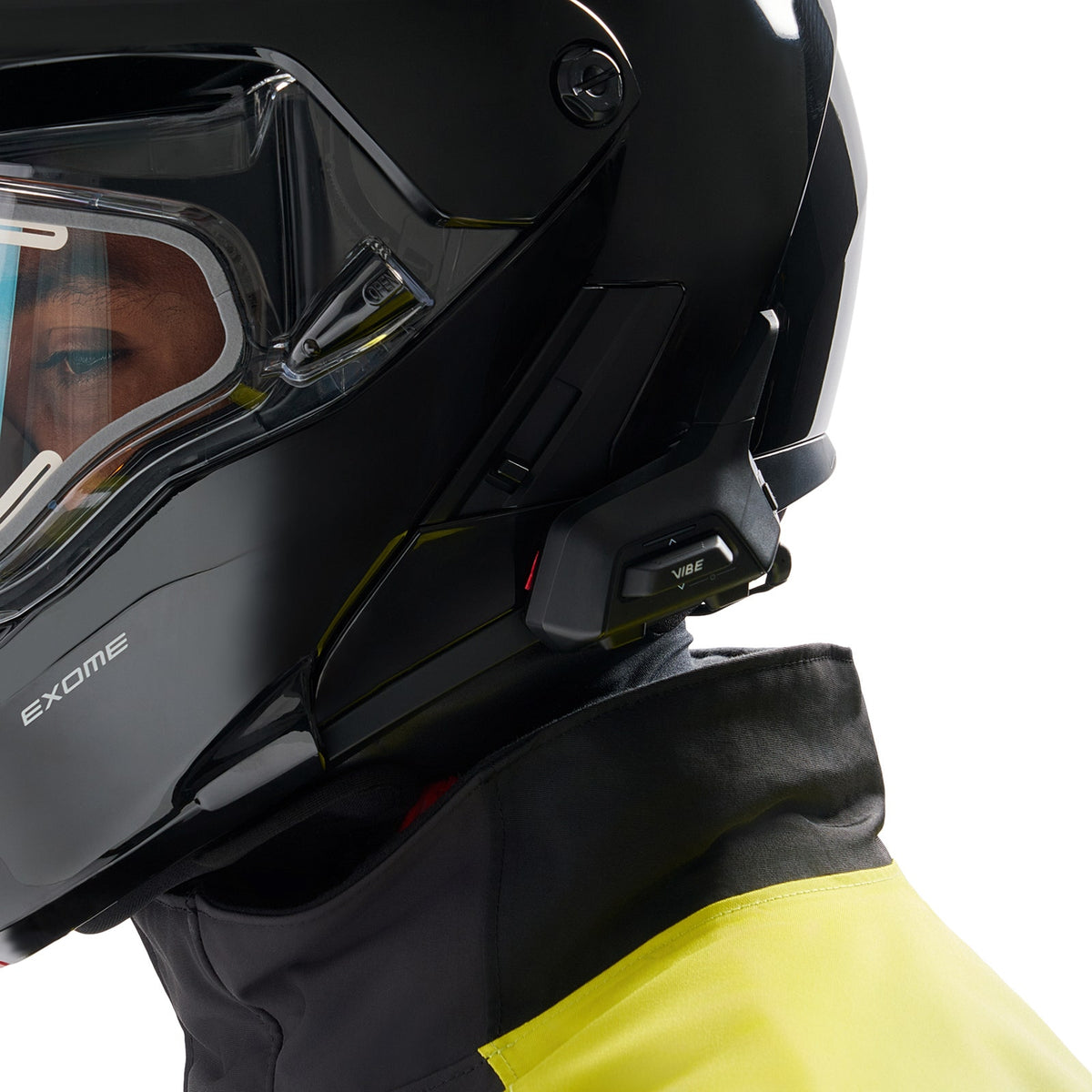 Ski-Doo Unisex Exome Sport Helmet With Heated Visor (DOT) - Black XL