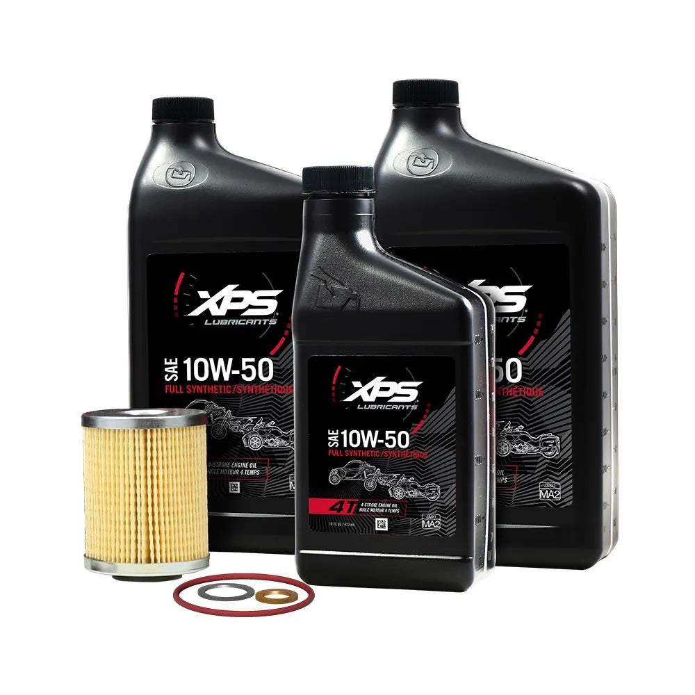 Kit de vidange d'huile synthétique XPS Can-am 4T 10W-50 pour moteur Rotax V-Twin de 500 cm³ ou plus, 9779252