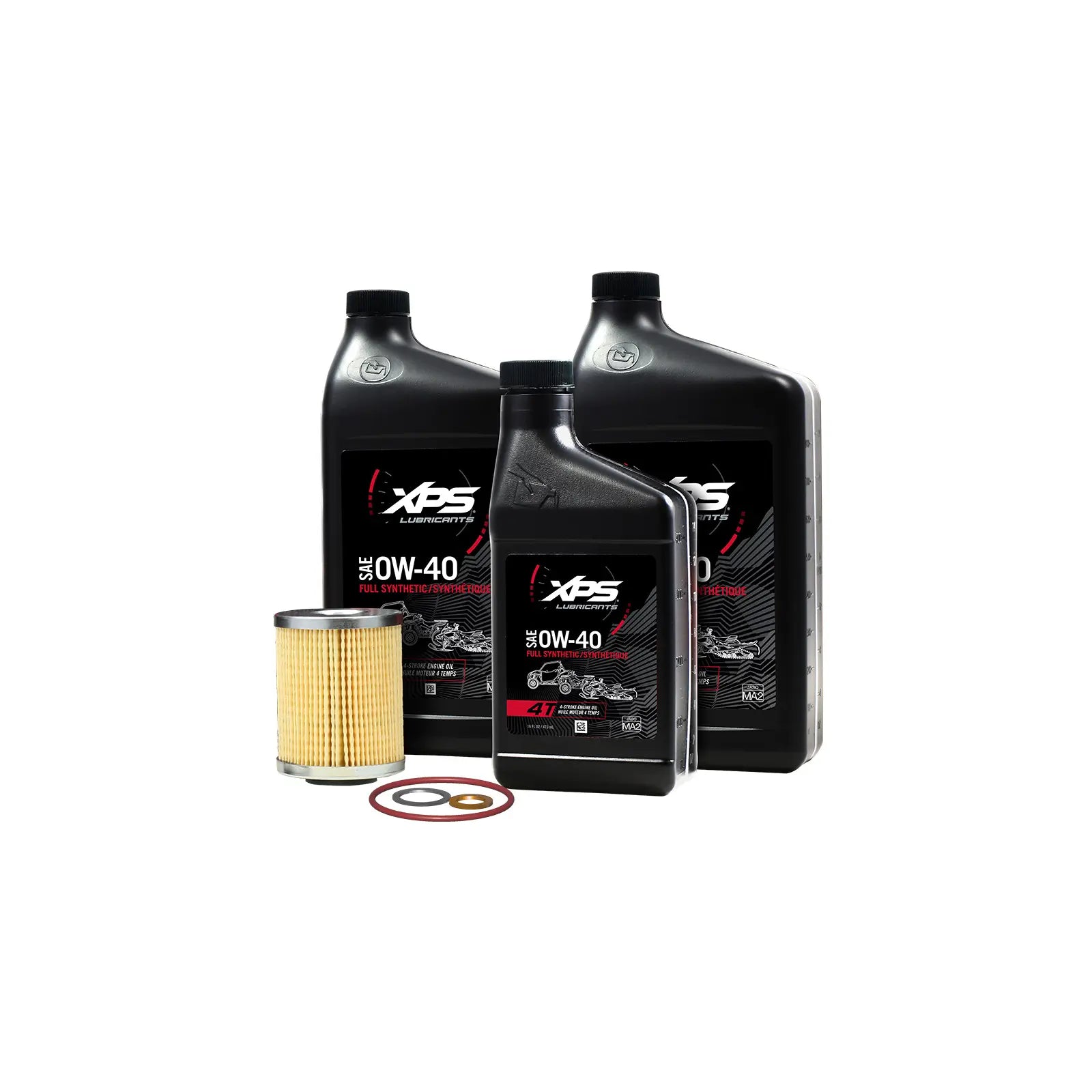 Kit de vidange d'huile synthétique XPS Can-am 4T 0W-40 pour moteur Rotax V-Twin de 500 cm³ ou plus, 9779259