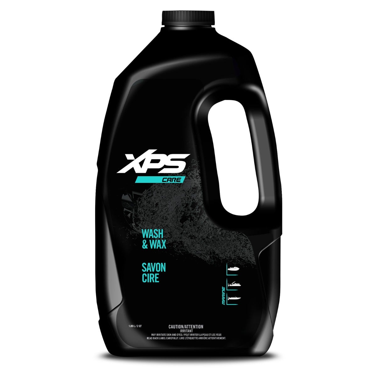 XPS Sea-Doo Wash and Wax black jug, one-step marine cleaner and gloss protector