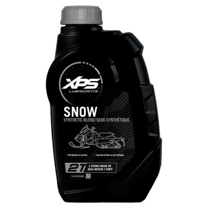 XPS Snow synthetic blend 2T oil bottle for Ski-Doo 2-stroke snowmobile engines 1 quart