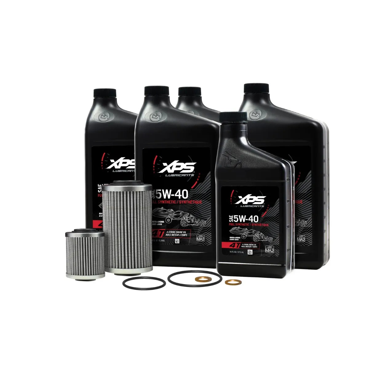 Kit de vidange d'huile synthétique XPS Spyder 4T 5W-40 pour moteur Rotax 991 (SE5), 9779483