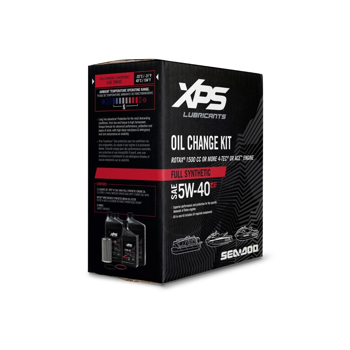 Sea-Doo 4T 5W-40 Full-Synthetic Blend Oil Change Kit For Engines Of 1500 Cc Or More